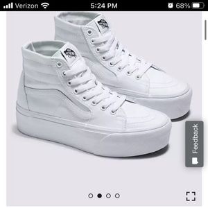 Vans high top sneaker